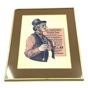 VTG DOC KEEFNER'S Miracle Tonic Ad Advertising Poster Print Joan Wright Print